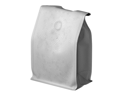 Coffee Bag Mockup 21 3D Model