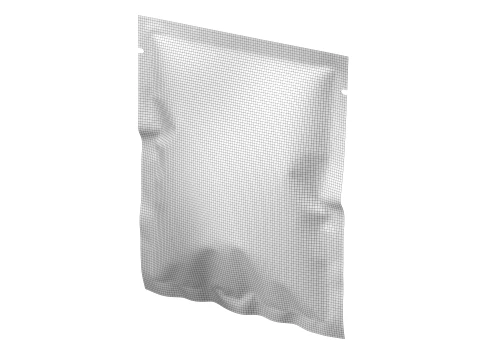 Single Serve Drip Coffee Bag Mockup 01 3D Model