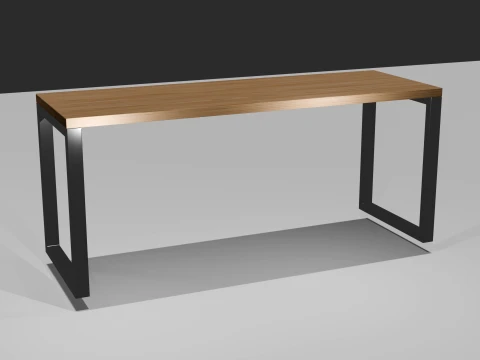 Modern office table 3D Model
