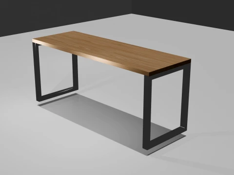 Modern office table 3D Model
