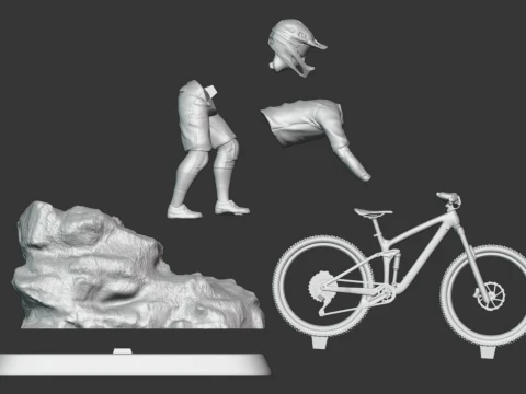 Mtb boy 3D Print Model
