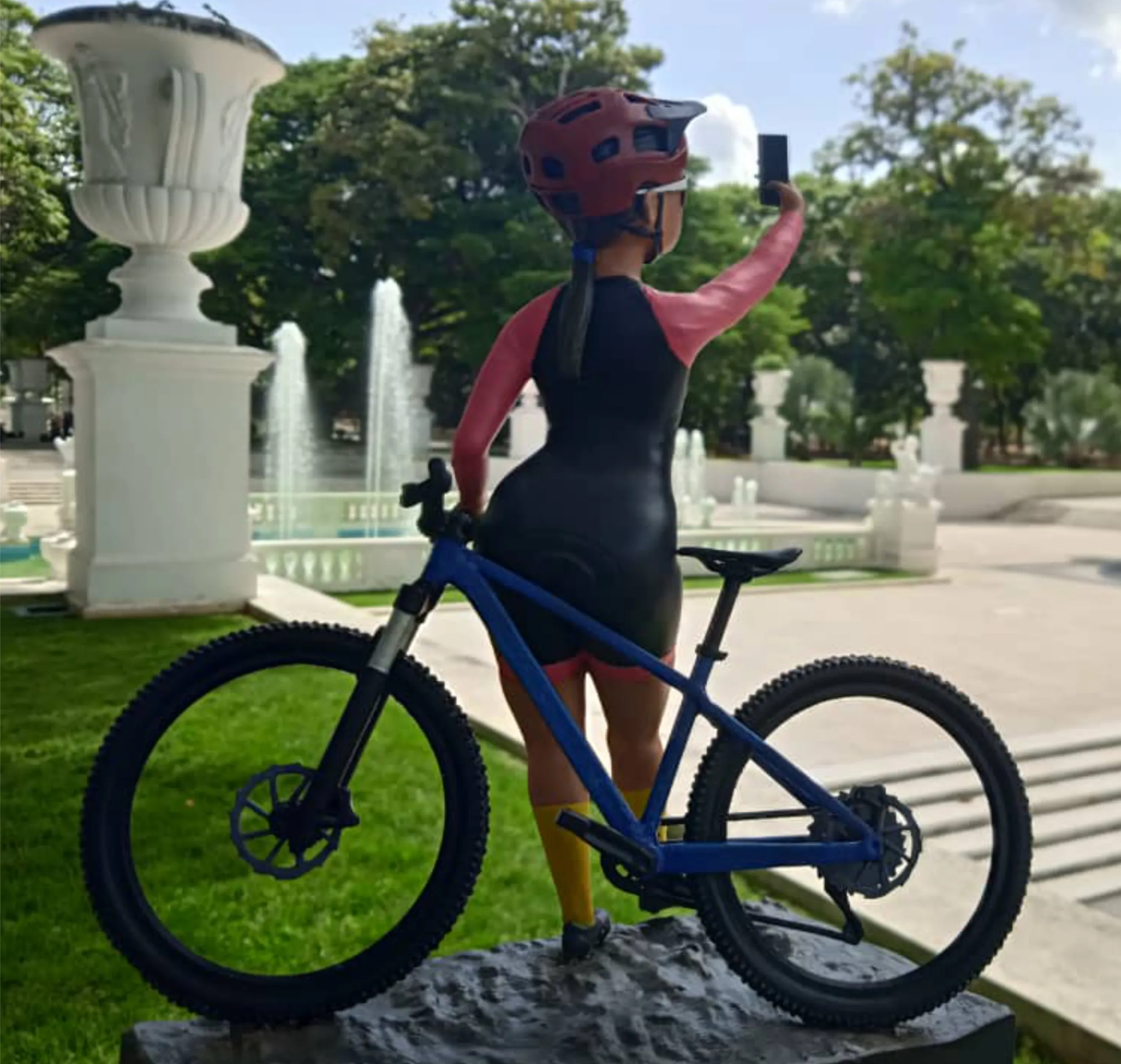 Mtb girl 3D Print Model .c4d .max .obj .3ds .fbx .stl .blend