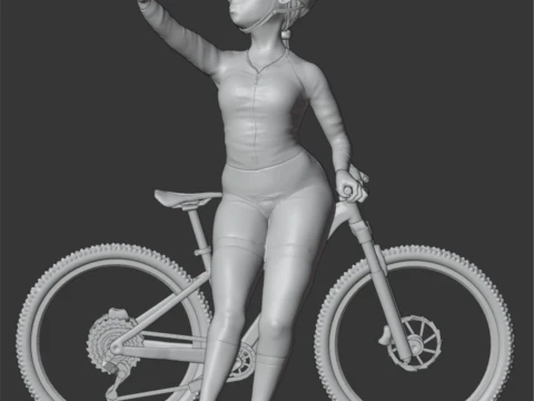 Mtb girl 3D Print Model