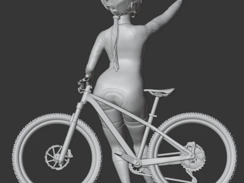 Mtb girl 3D Print Model