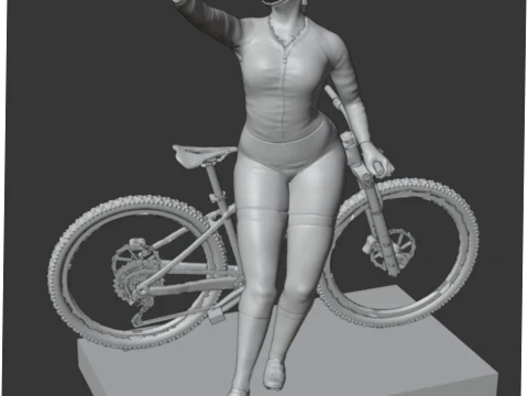 Mtb girl 3D Print Model