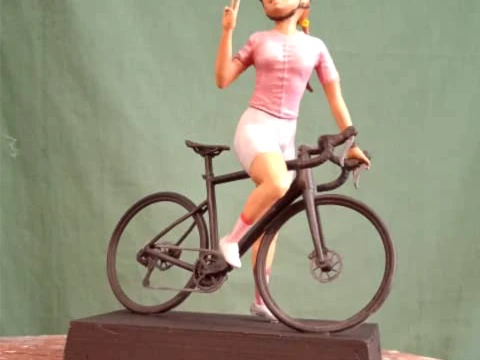Roadbike girl 3D Print Model