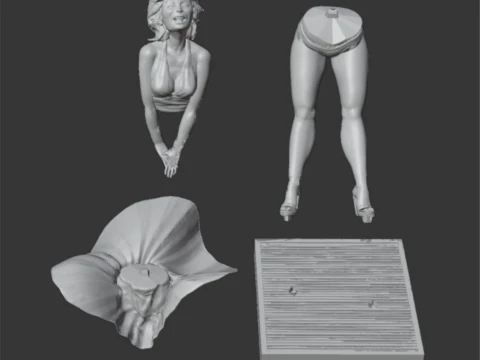 Marilyn monroe 3D Print Model