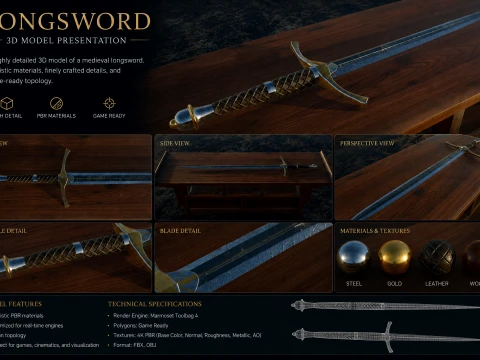 Aragorns Sword 3D Model