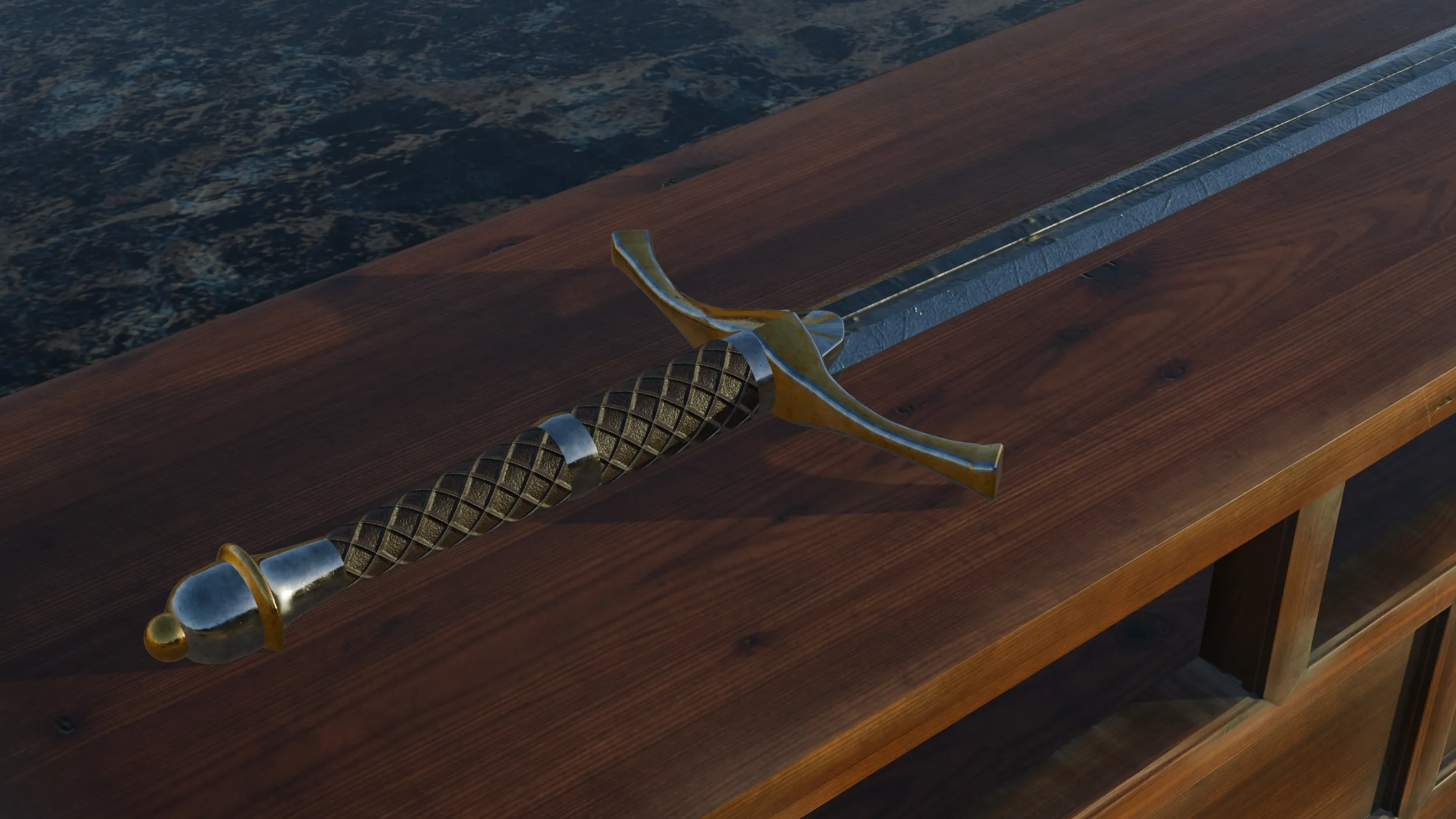 Aragorns Sword 3D Model .c4d .max .obj .3ds .fbx .stl .blend 