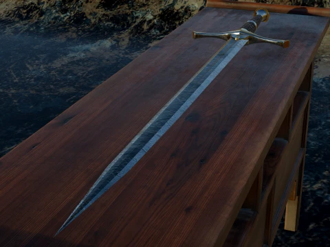 Aragorns Sword 3D Model