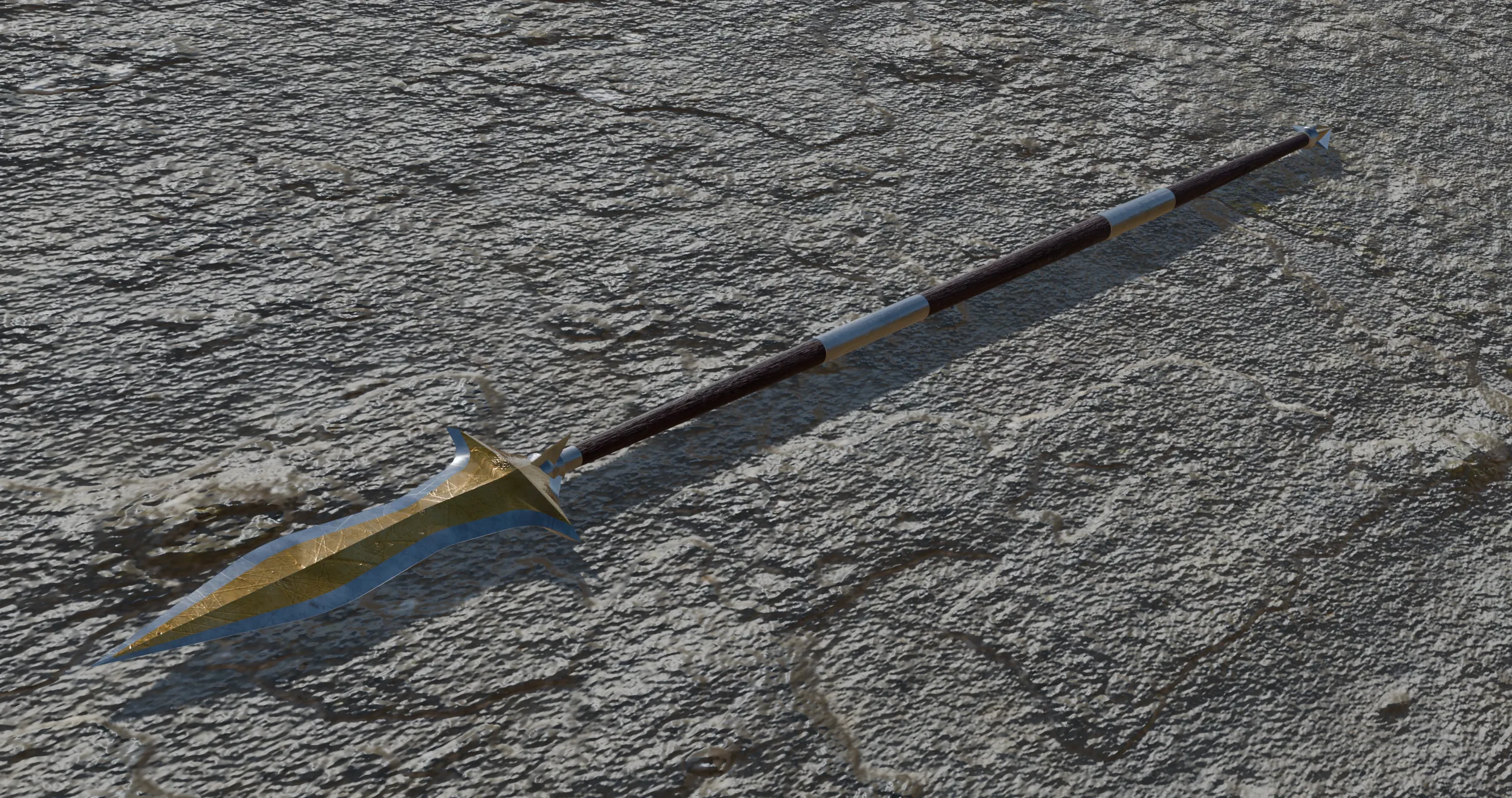 Spear 3D Model .c4d .max .obj .3ds .fbx .stl .blend 