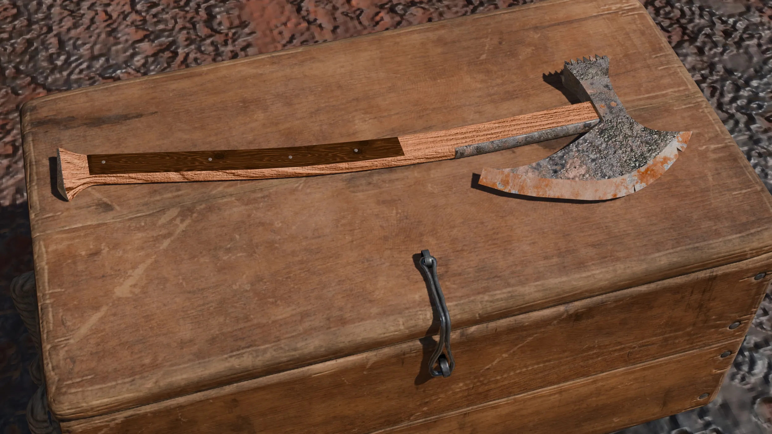 斧 3Dモデル .c4d .max .obj .3ds .fbx .stl .blend 