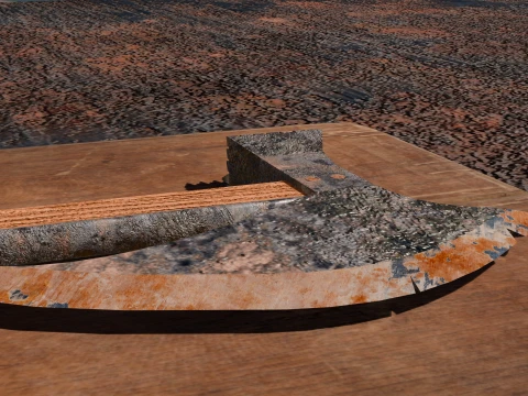 斧 3Dモデル