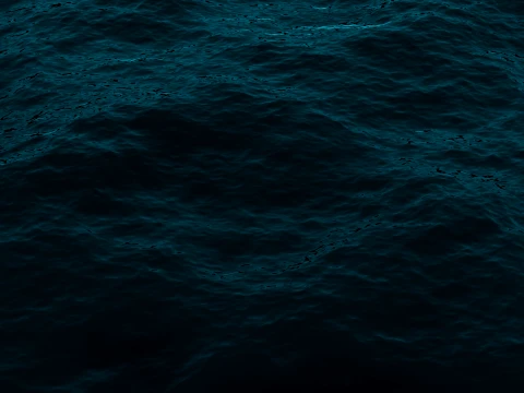Ocean Surface Realistic Low-poly 3D Model