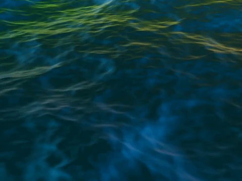 Deep Blue Ocean Water Surface Animated 3D Model