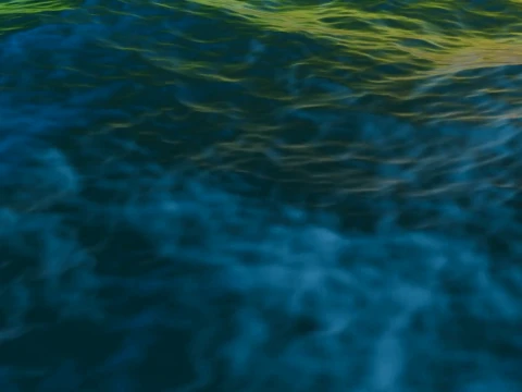 Deep Blue Ocean Water Surface Animated 3D Model