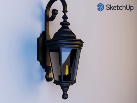 Classic Outdoor Wall Lantern 3D Model