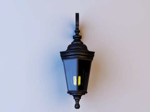 Classic Outdoor Wall Lantern 3D Model