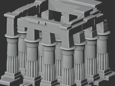 Templo de Luxor Modelo 3D