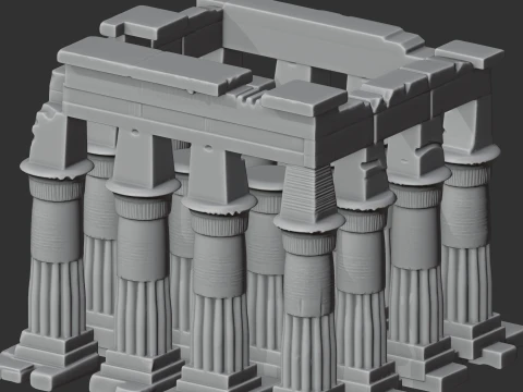 Templo de Luxor Modelo 3D