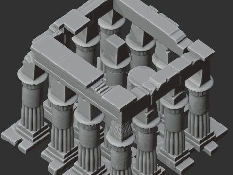 Templo de Luxor Modelo 3D