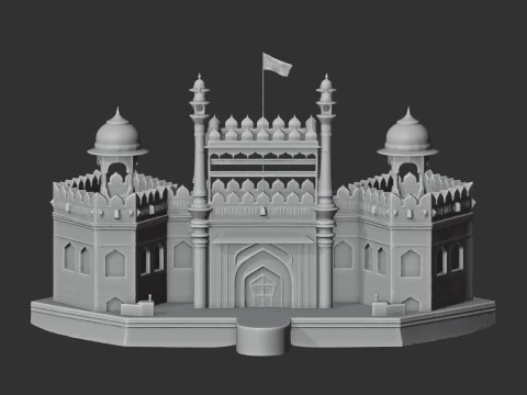 Forte Vermelho Modelo 3D