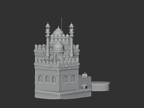 Forte Vermelho Modelo 3D