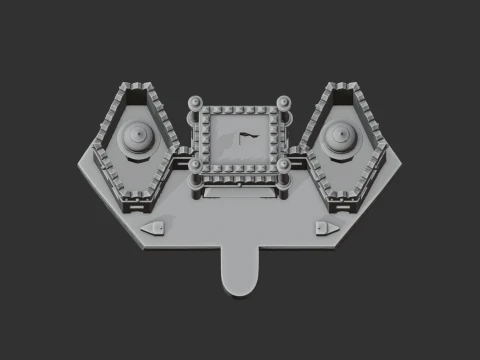 Forte Vermelho Modelo 3D