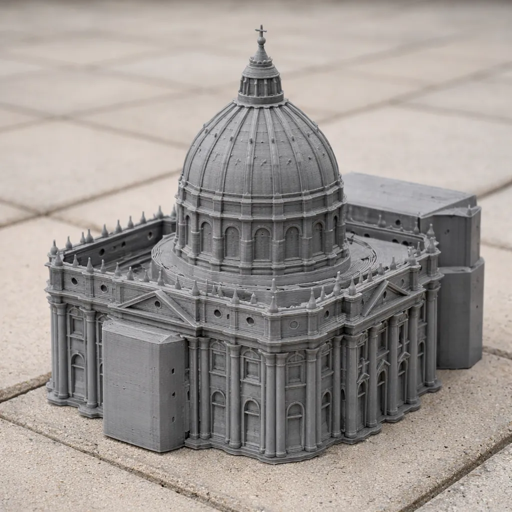 St Peters Basilica 3D Model .c4d .max .obj .3ds .fbx .stl .blend 