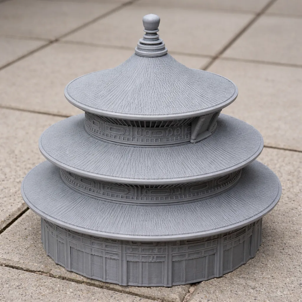 Temple of Heaven 3D Model .c4d .max .obj .3ds .fbx .stl .blend 