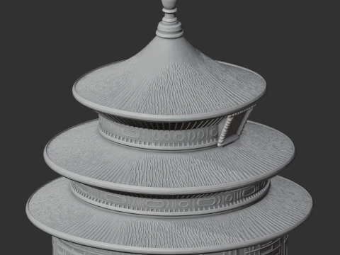 Temple of Heaven 3D Model