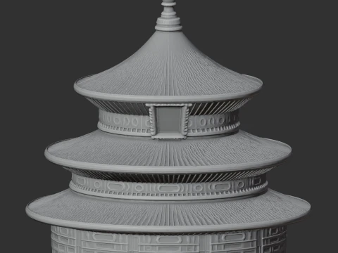 Temple of Heaven 3D Model
