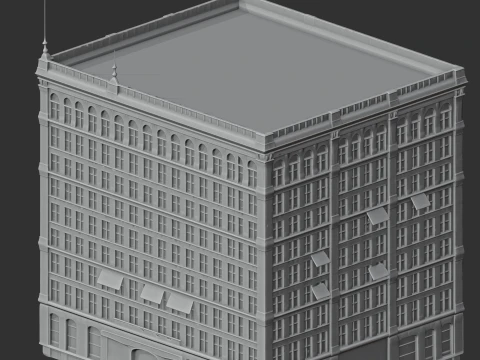 Early skyscrapers 3D Model