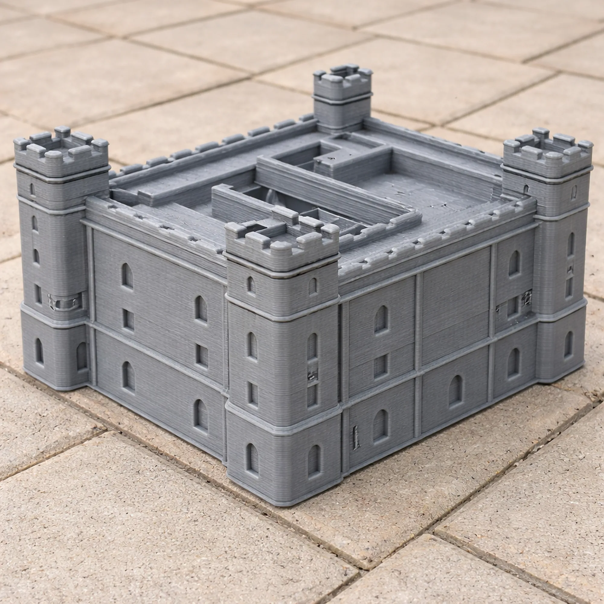 Acton Burnell castle 3D Model .c4d .max .obj .3ds .fbx .stl .blend 