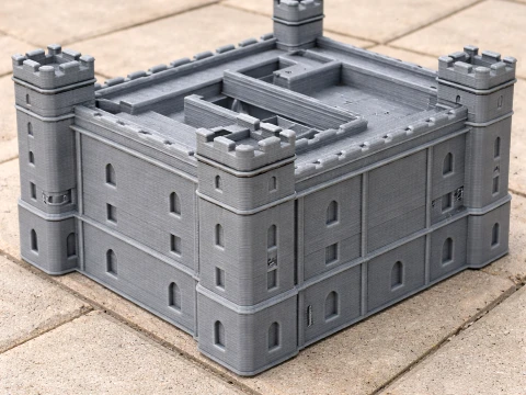 Acton Burnell castle 3D Model