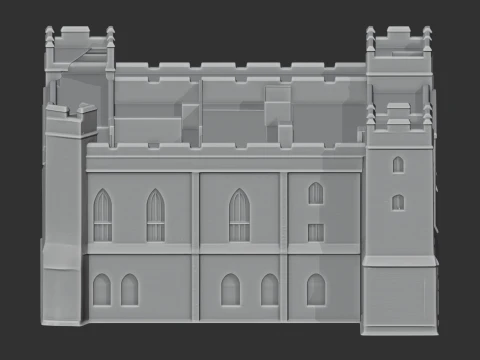 Acton Burnell castle 3D Model