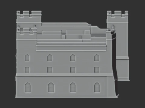 Acton Burnell castle 3D Model