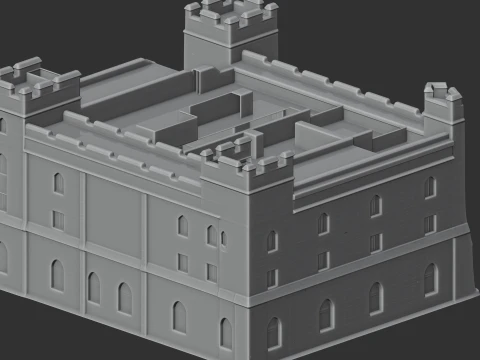 Acton Burnell castle 3D Model