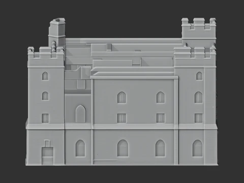 Acton Burnell castle 3D Model