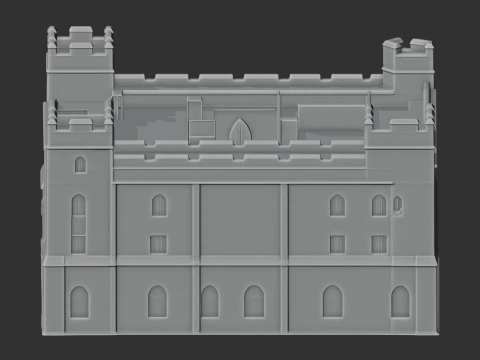 Acton Burnell castle 3D Model