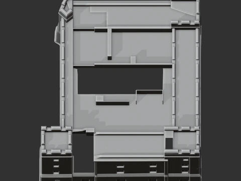 Acton Burnell castle 3D Model