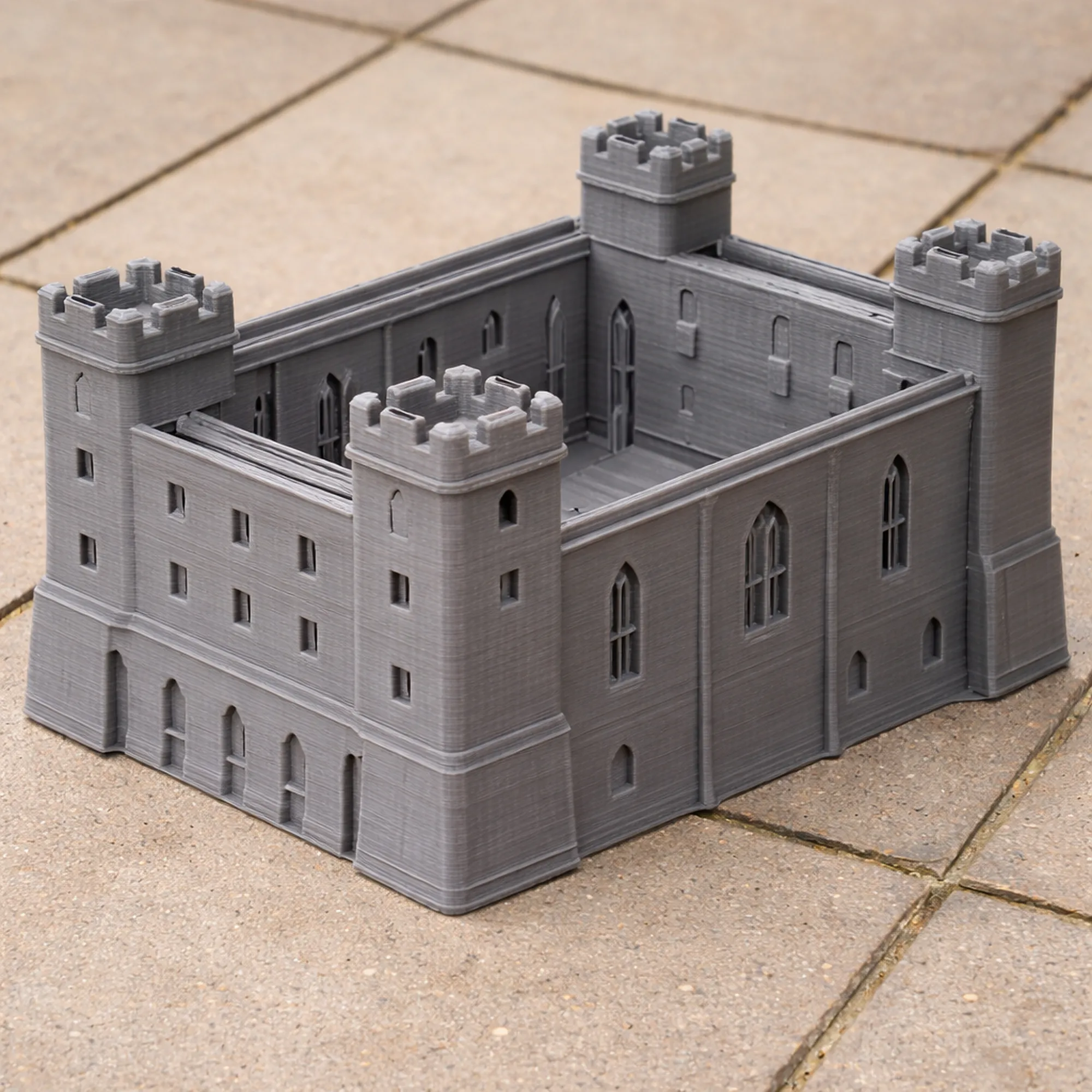 Acton Castle 3D Model .c4d .max .obj .3ds .fbx .stl .blend 