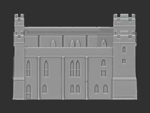 Acton Castle 3D Model