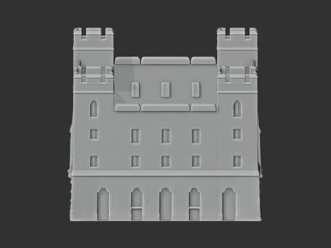 Acton Castle 3D Model