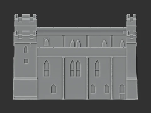 Acton Castle 3D Model