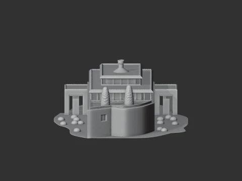 Aiwan-e-Sadr 3D Model