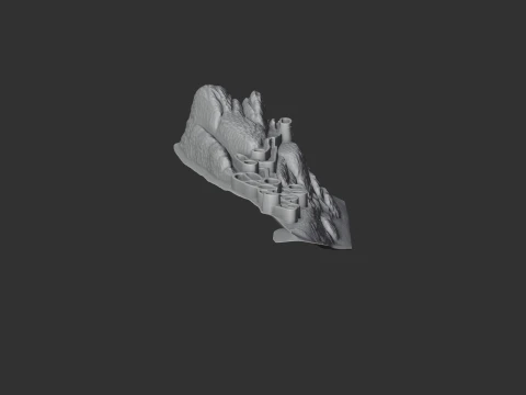 Alamut Castle 3D Model