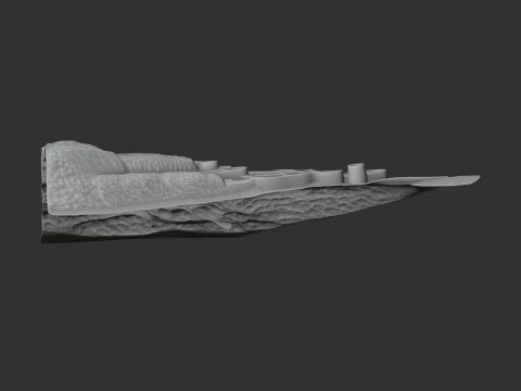 Alamut Castle 3D Model