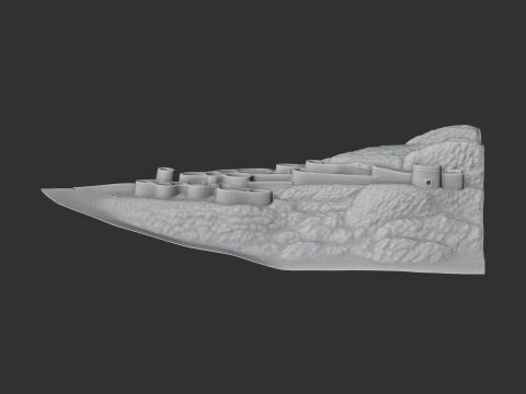 Alamut Castle 3D Model
