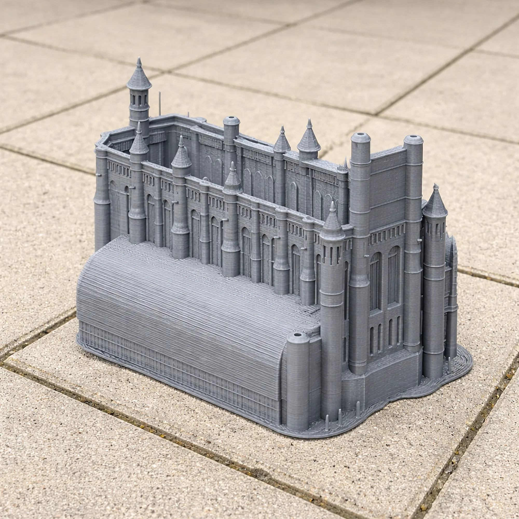 Albi Cathedral 3D Model .c4d .max .obj .3ds .fbx .stl .blend 